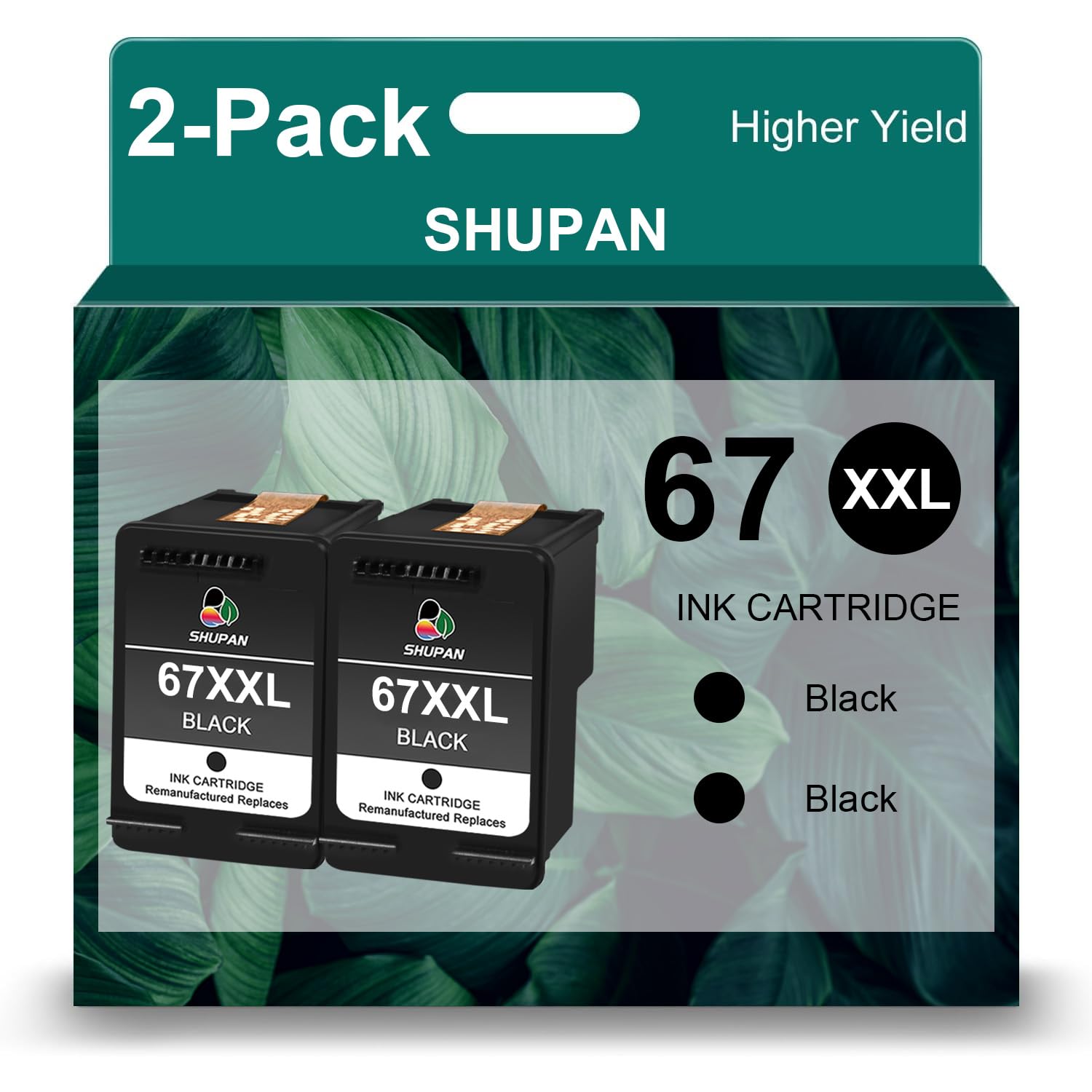 Amazon.com: XXL 67 Black Ink Cartridges Remanufactured for HP