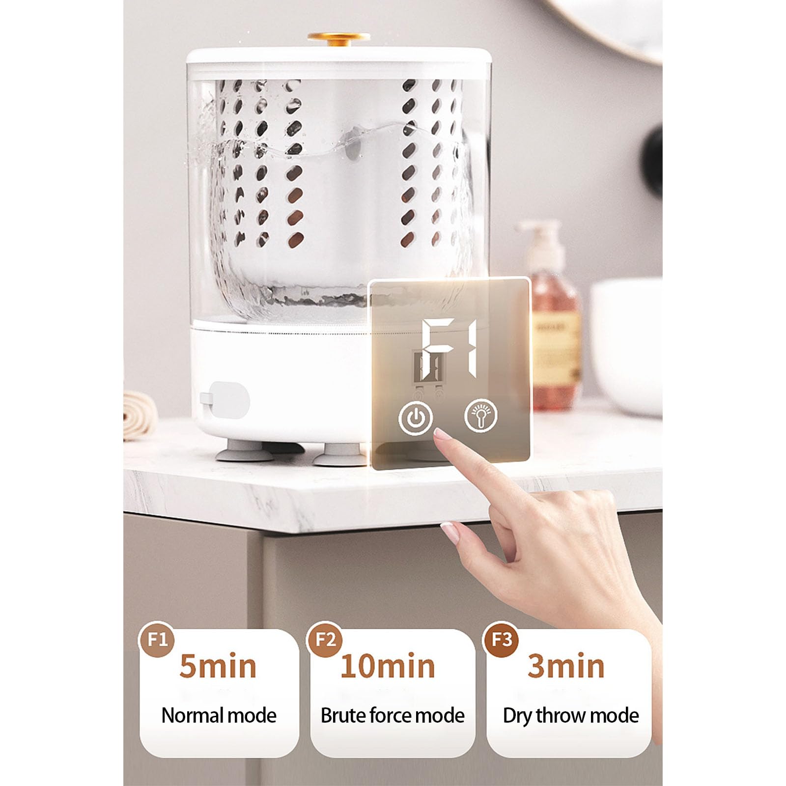 Machine à laver portable pour sous-vêtements, dortoir d'étudiant, petite tasse à linge, chaussettes compactes, nettoyeur de vêtements, machine à laver de voyage pour sous-vêtements