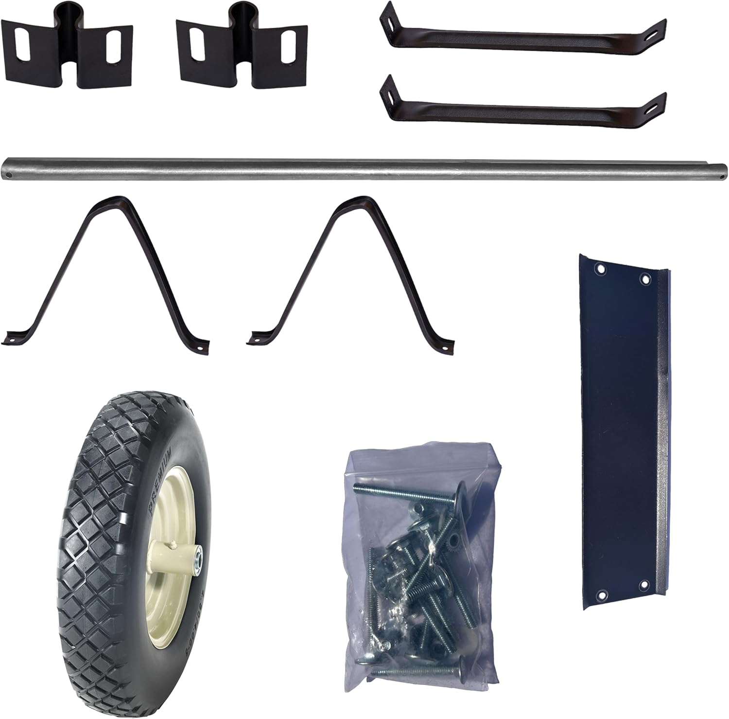 Scenic Lane Parts Box Only for Single-Wheel 6 Cu Ft Wheelbarrow with 16" Knobby Tire