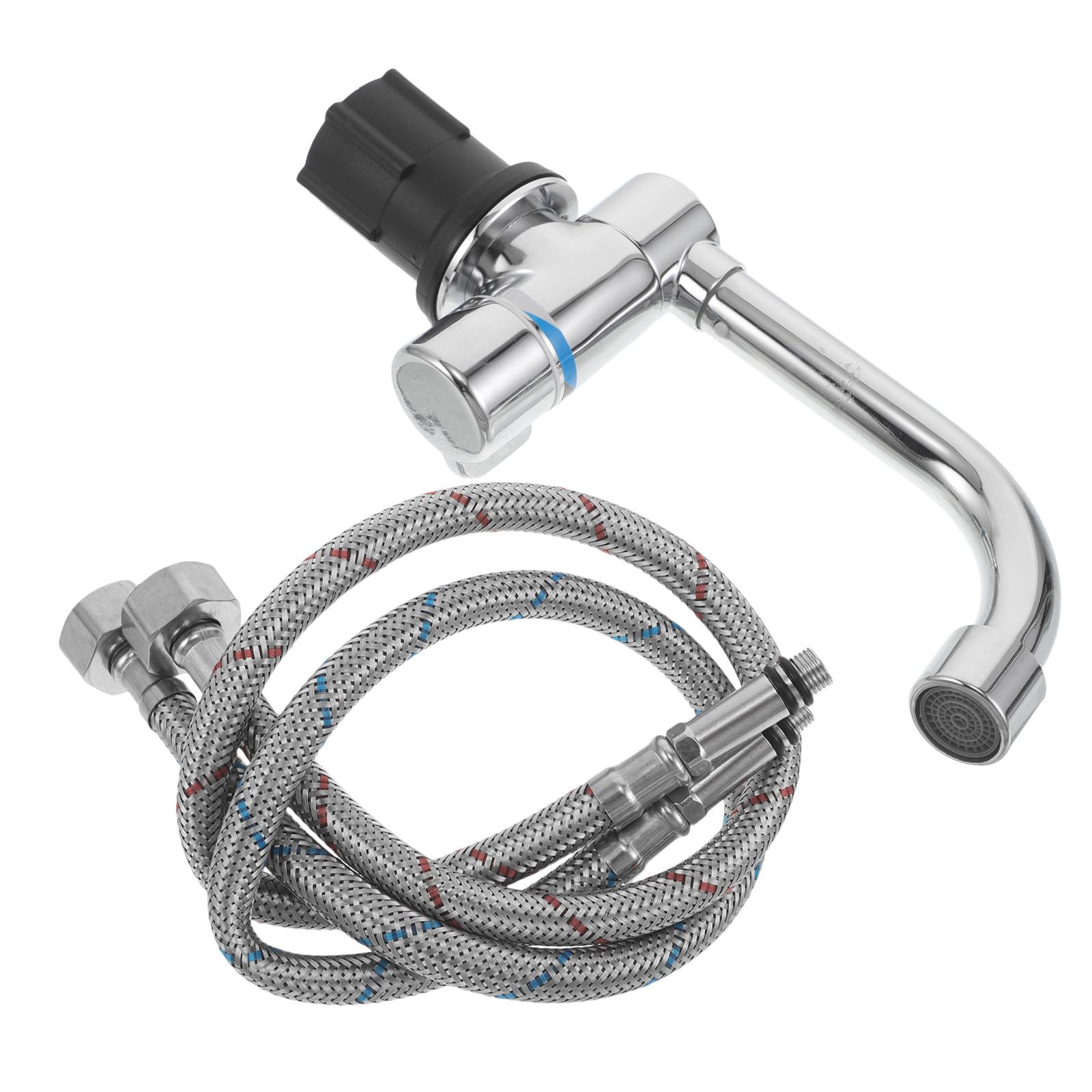 OSALADI Rubinetto per lavello di camper e motorhome con rotazione 360 gradi - set singolo in plastico per cucina e ambienti nautici Colore Casuale