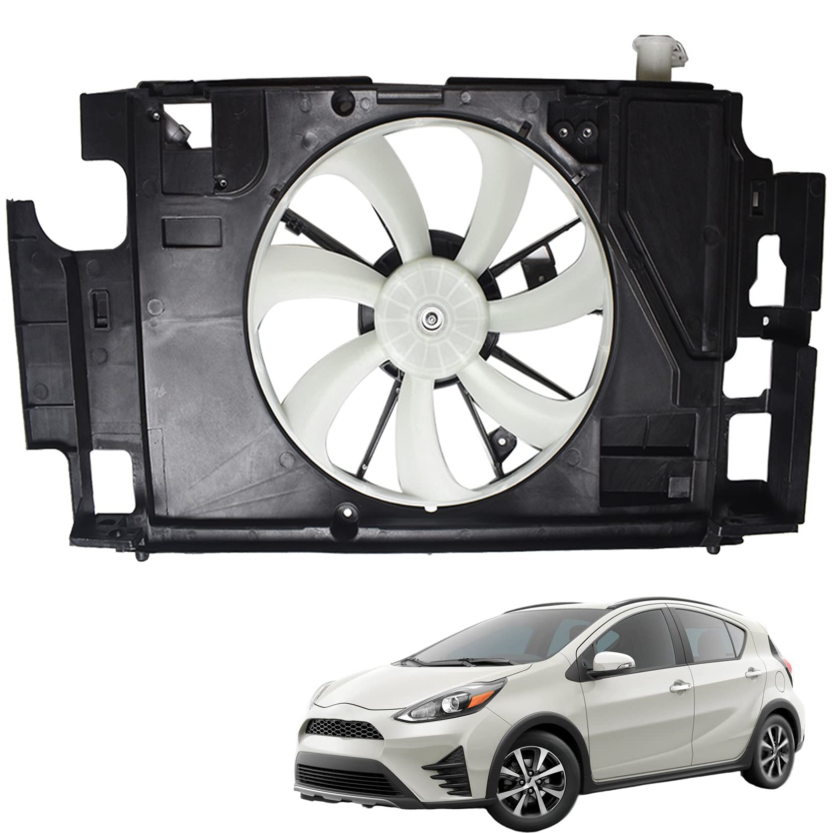 Amazon.com: SEBLAFF TO3115180 621-370 Car Radiator Cooling Fan 