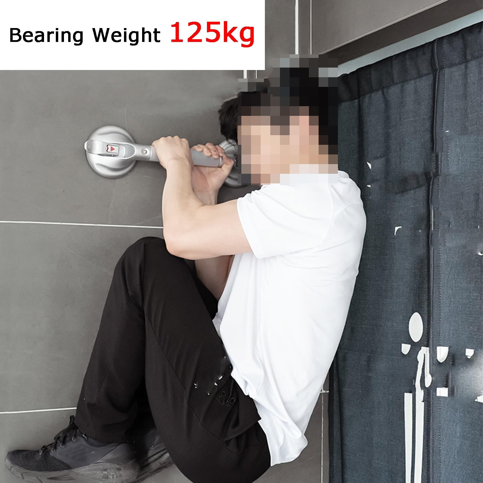 Corrimano Da Bagno Rimovibili, Maniglioni Di Sicurezza, Installazione A Ventosa For Anziani, Possono Sopportare Un Peso Di 125 Kg