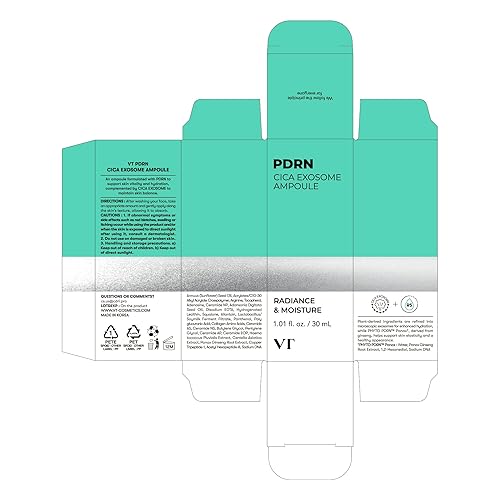 Miniatura 7 de VT COSMETICS PDRN - Ampolla de exosoma de cica, suero reafirmante con péptido y ceramida para antienvejecimiento, cuidado de arrugas, regordete,