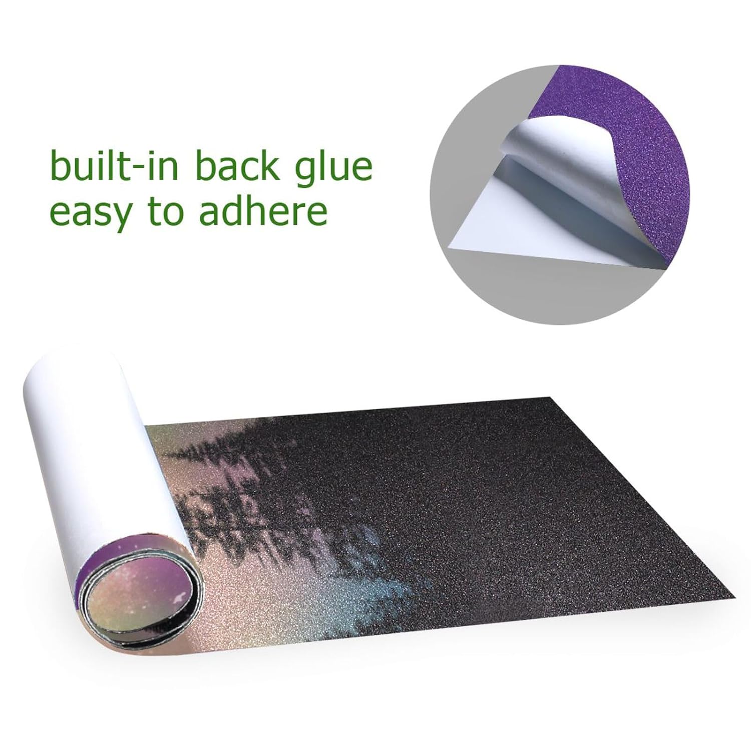 STAYTOP Aurora Over Forest Skateboard Grip Tape Sheet,Non Slip Waterproof Sandpaper Scooter Grip Tape Longboard Griptape 44×10inch