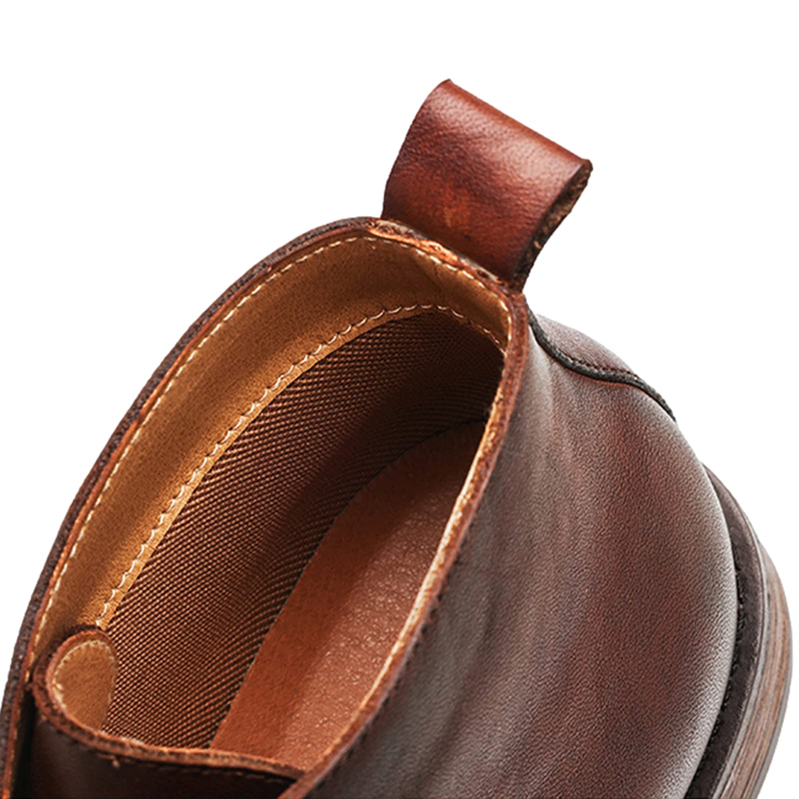 rismart Botas de Piel para Hombre Vestir Moda Tobillo Invierno Zapato Botín