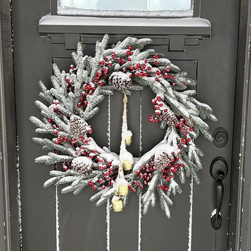 Miniatura 4 de Campana de hierro hecha a mano con acabado de latón, 4 campanas de vaca de latón en cuerda para pomo de puerta de Navidad, campanas rústicas vintage