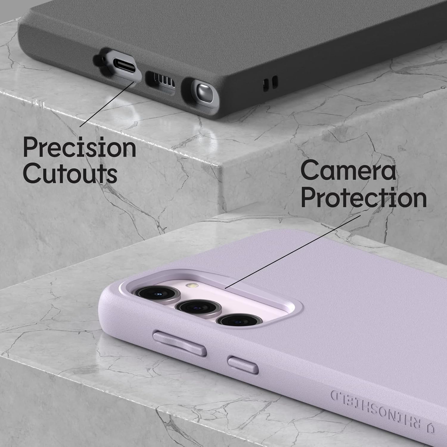 RhinoShield Case Compatible with [Galaxy S23 Ultra] | SolidSuit - Shock Absorbent Slim Design Protective Cover with Premium Matte Finish 3.5M / 11ft Drop Protection - Carbon Fiber