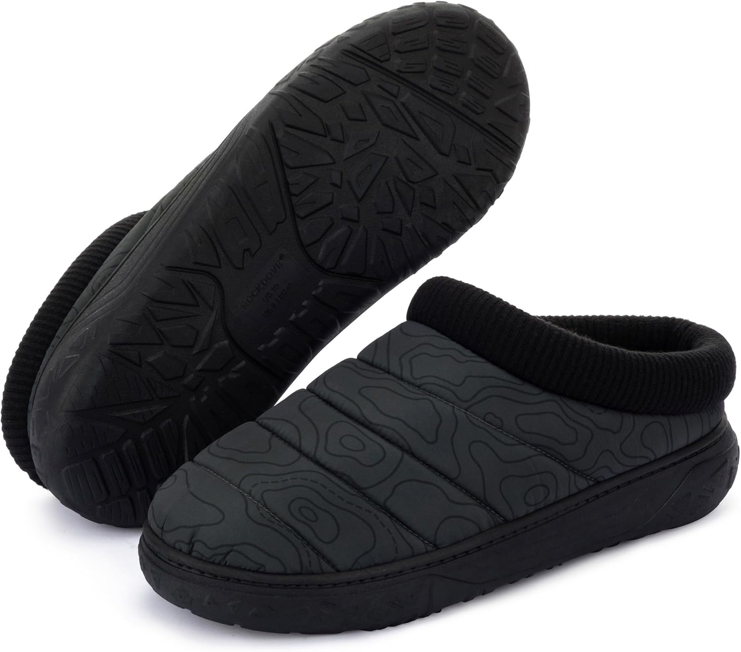 RockDove Men's TerraLoft Indoor/Outdoor Quilted Camp Slipper