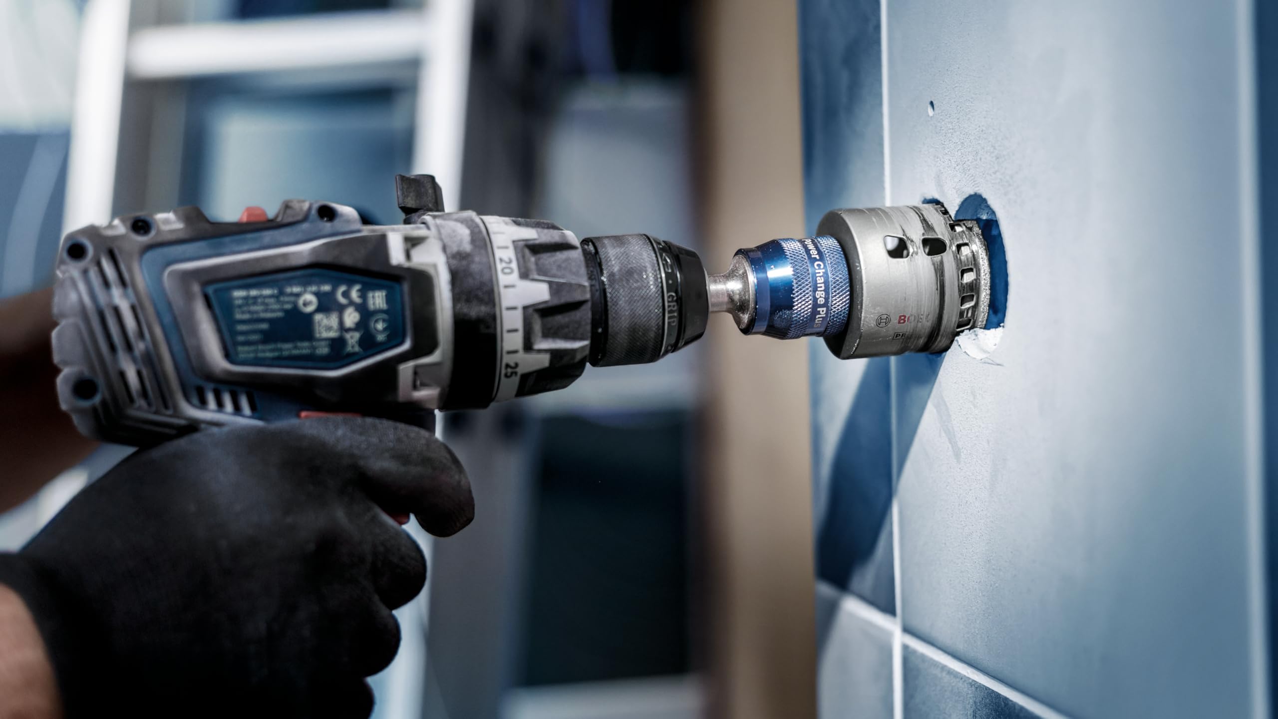 Image secondaire de Scie Cloche Bosch PRO Tile Power Change Plus - 29 mm pour Carrelage Dur et Souple