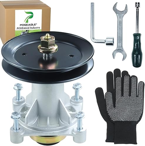 Kit de montaje de husillo 587819701 previamente engrasado con polea de husillo 532199789 que reemplaza a Craftsman 587819701, 187292, 187281,