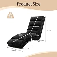 Vista 2 de Chaise Lounge - Silla de lino para interiores, silla reclinable eléctrica tapizada, moderna para dormir, sofá, tumbona para dormitorio, sala