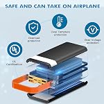 PGYOB Centrale électrique portable, 99,9Wh générateur extérieur avec câble intégré, batterie de secours de banque d'alimentation portable pour frais de téléphone, voyage, utilisation à domicile, camping, RV Voyage