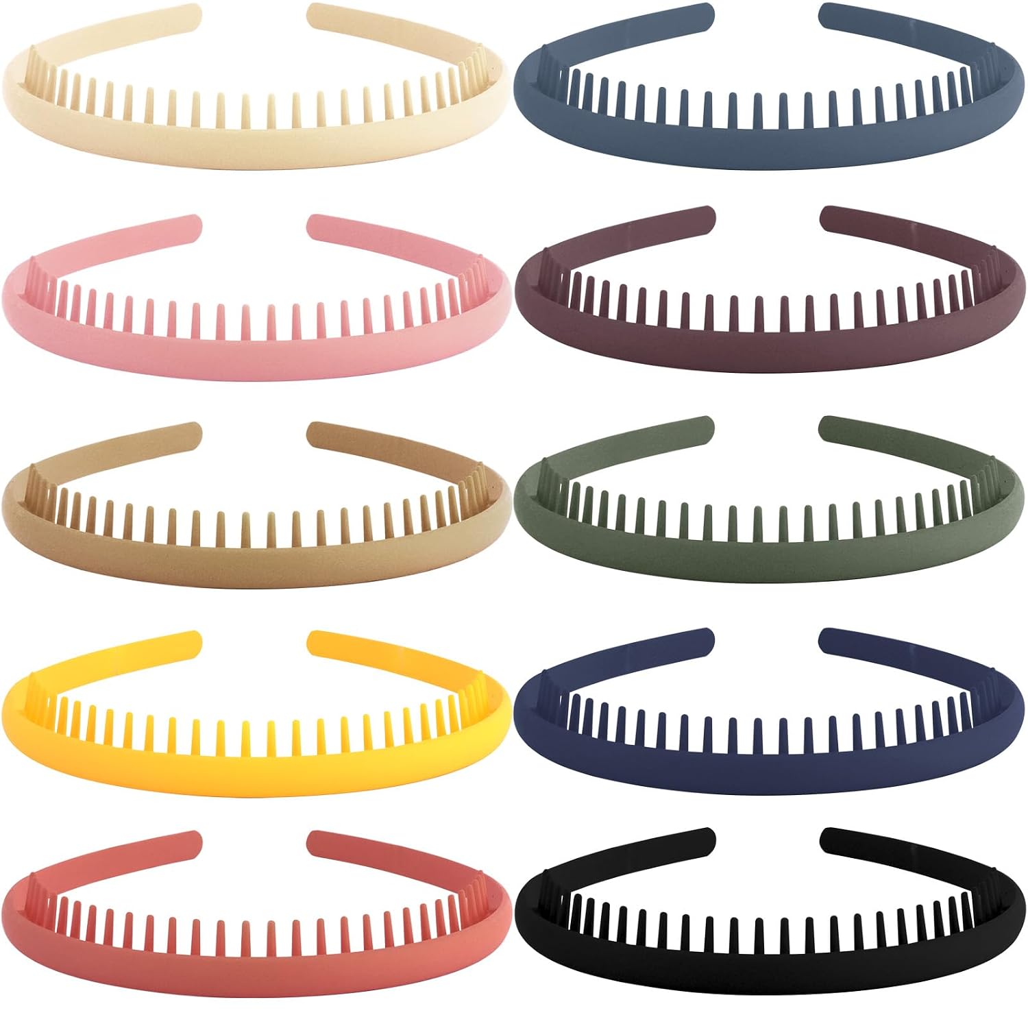 TODDER Teeth Comb Headbands for Women - Non-Slip Hair Accessory