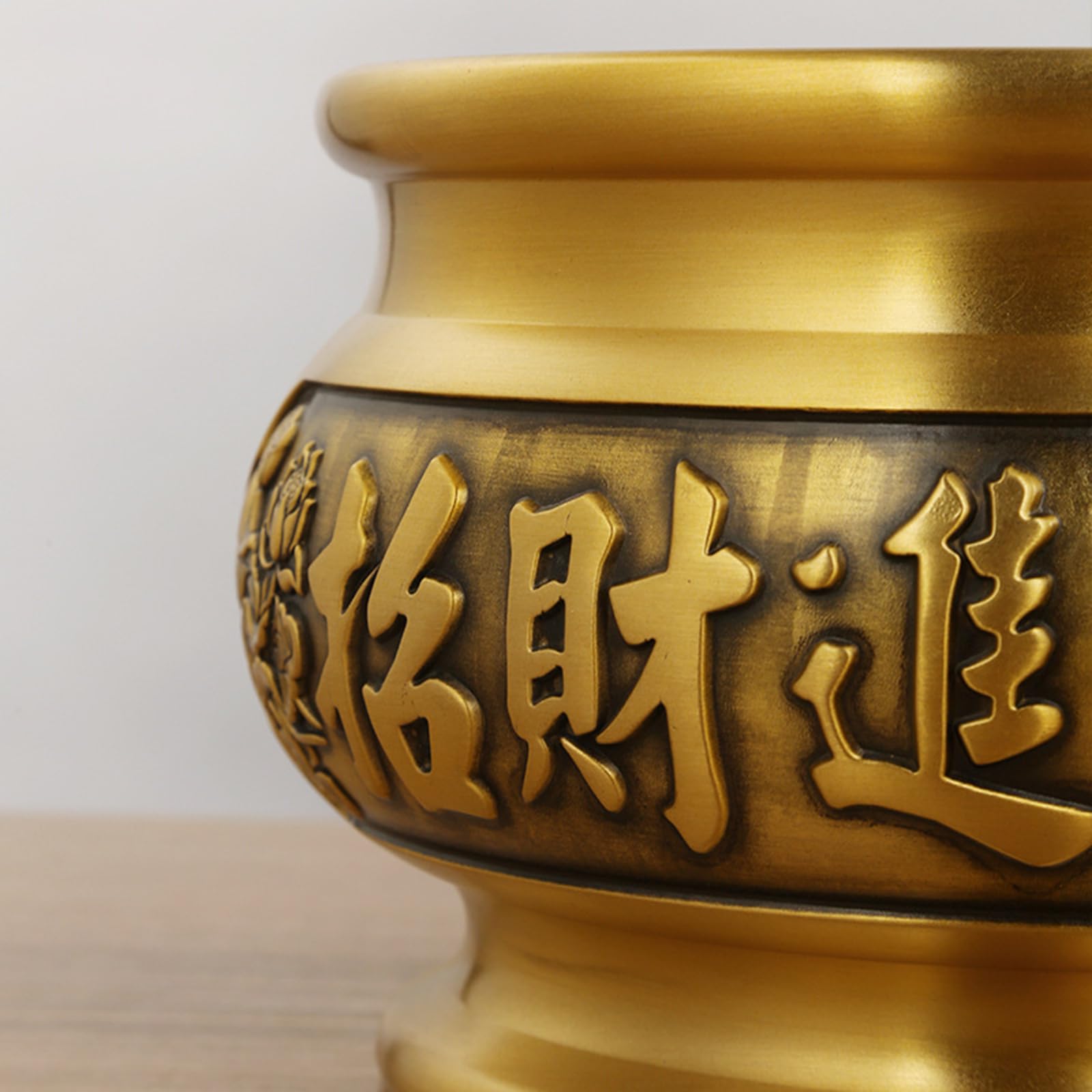 Bruciatori di incenso classici in ottone per benedizioni domestiche ornamento decorativo appassionati culturali titolari di incensi cinesi