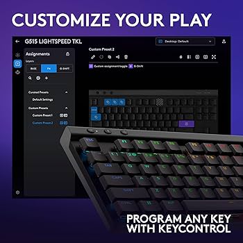 Logicool G515 lightspeed TKL 茶軸  美品 G515 LIGHTSPEED TKL Wireless Gaming Keyboard | Logitech G