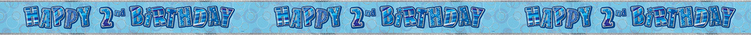 Unique Party 92068 - 9ft Foil Glitz Pink Happy 80th Birthday Banner — view 72