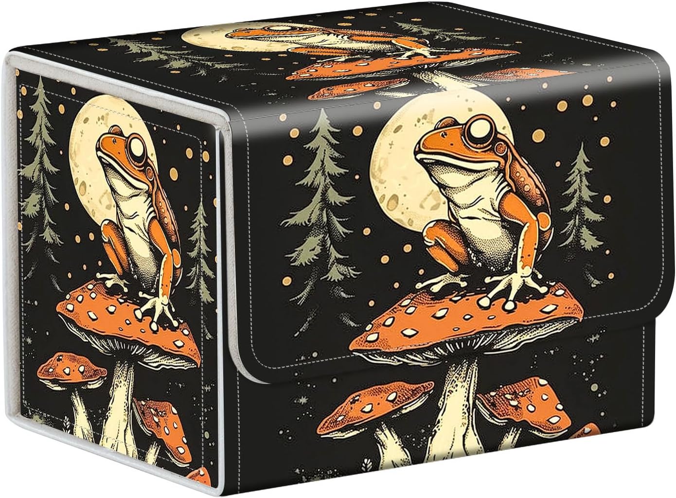 for MTG Card Storage Solution - for MTG Card Box and Commander Decks, High Capacity Anime Card Sleeves for Mtg Deck Box, Designed Specifically for Mtg Players, Adorable Frog Mushrooms