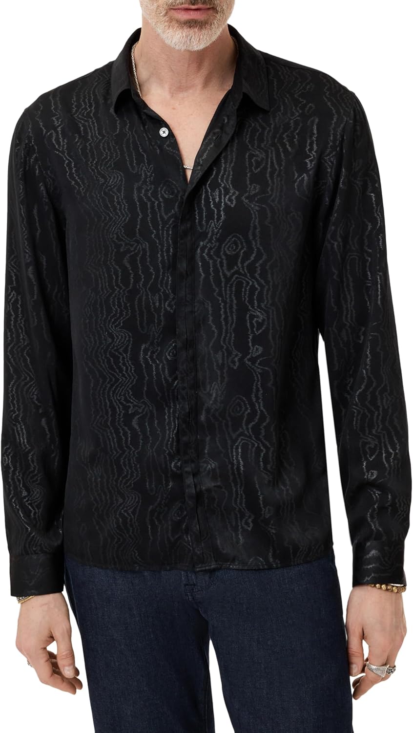 John Varvatos Mens Hickory Shirt - Image 4