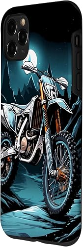 Miniatura 2 de Funda futurista para iPhone 11 Pro Max Dirt Bike Ice Racing Frozen Track