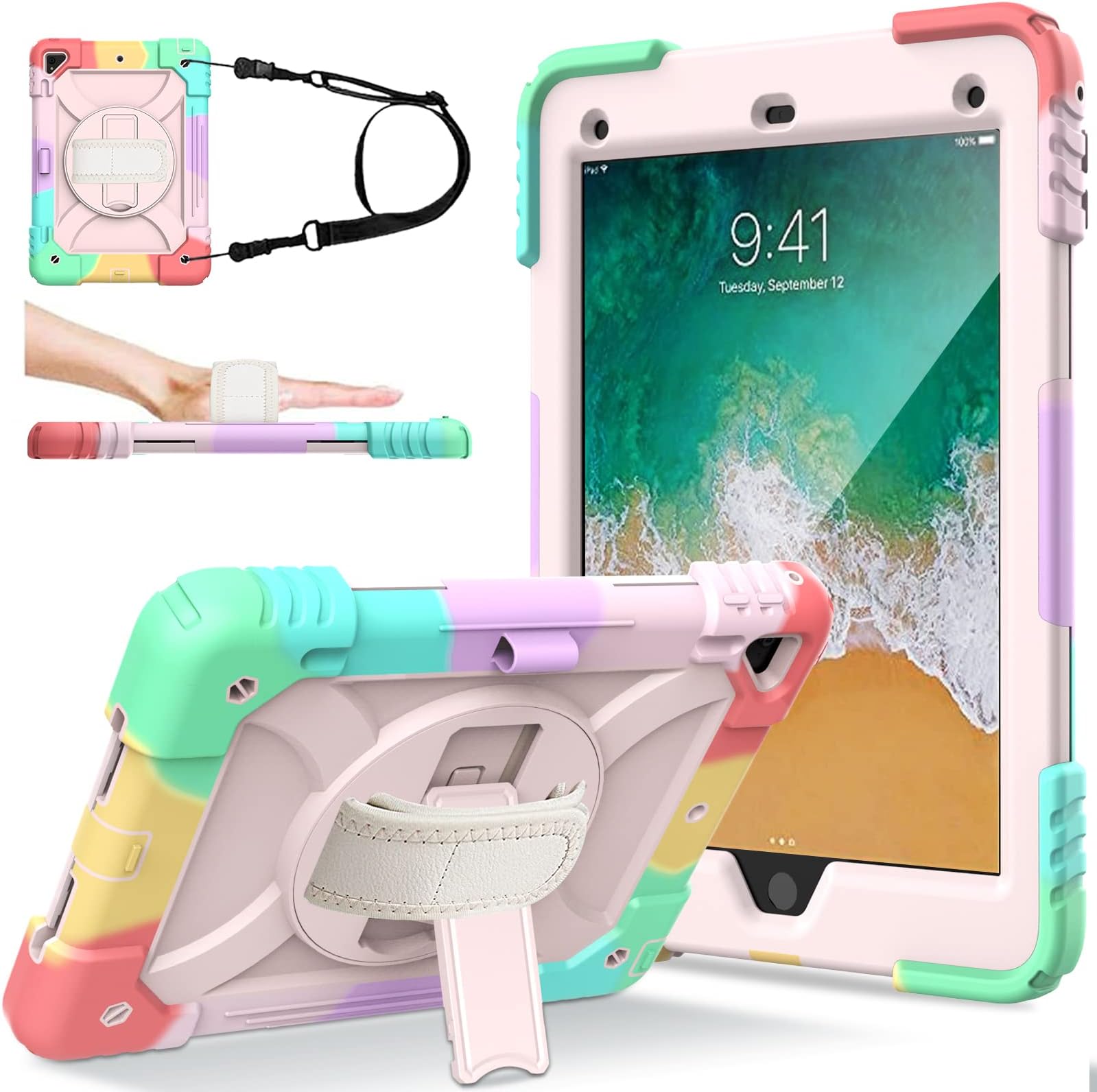 Amazon.com: LTROP iPad 6th/5th Generation Case,iPad 9.7 Case,iPad Air 2 ...