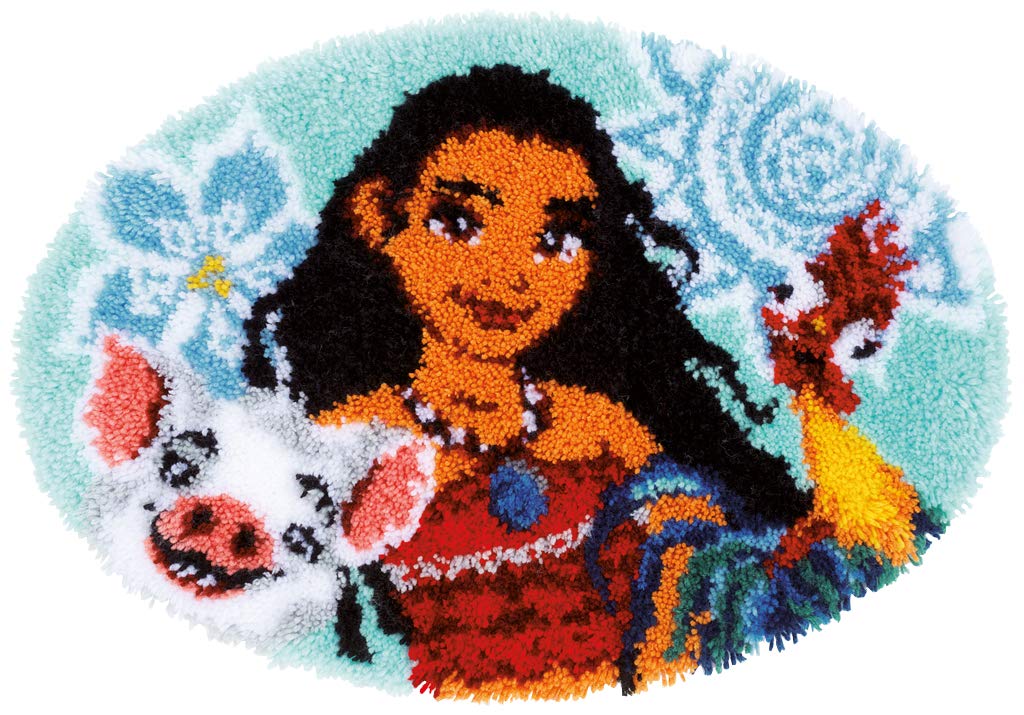Vervaco "Moana Latch Hook Shaped Rug, Assorted