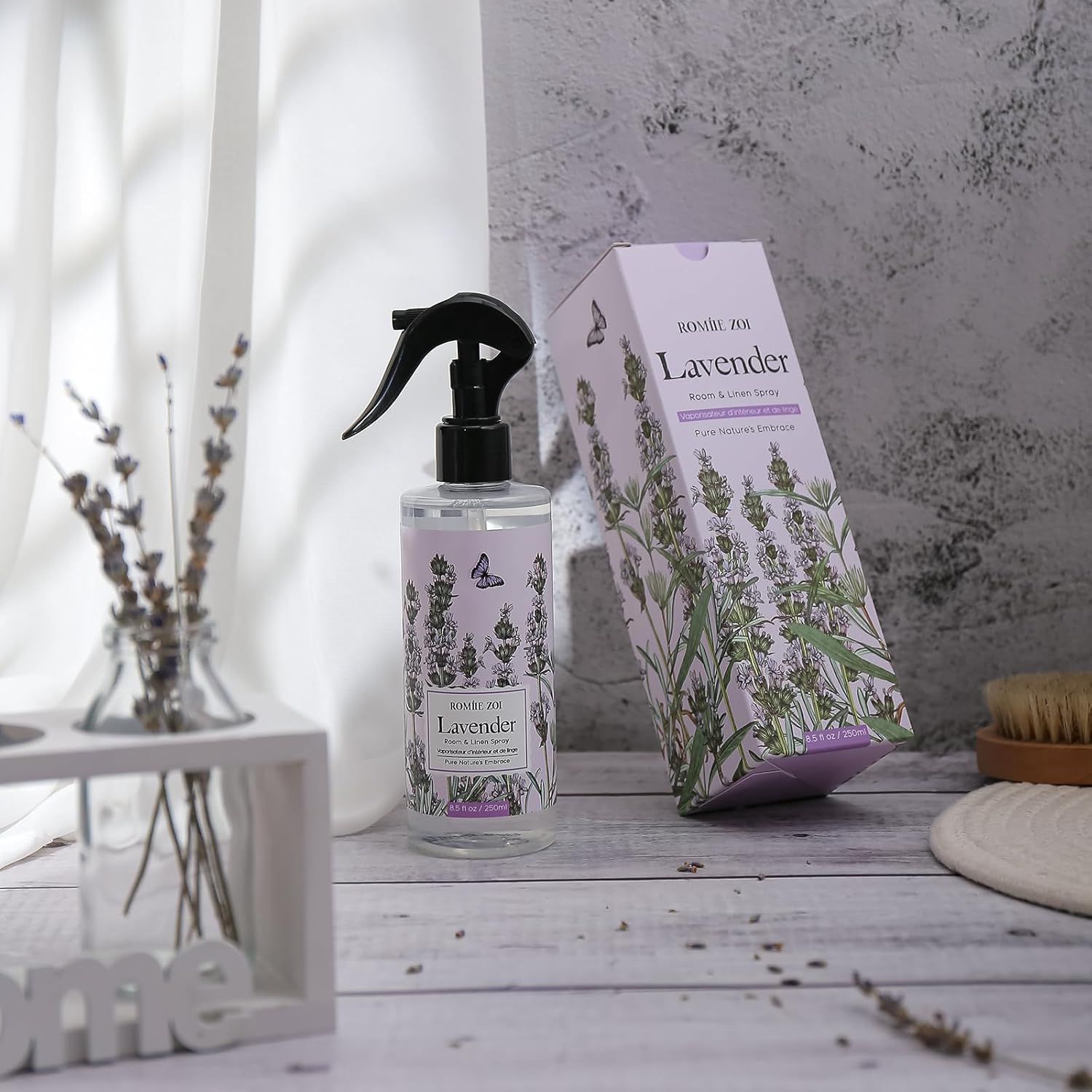 ROMIIE ZOI Linen & Room Air Freshener Spray Room Mist, with Natural Plant Extract, Lavender Scent, 8.5 FL OZ. - Image 3