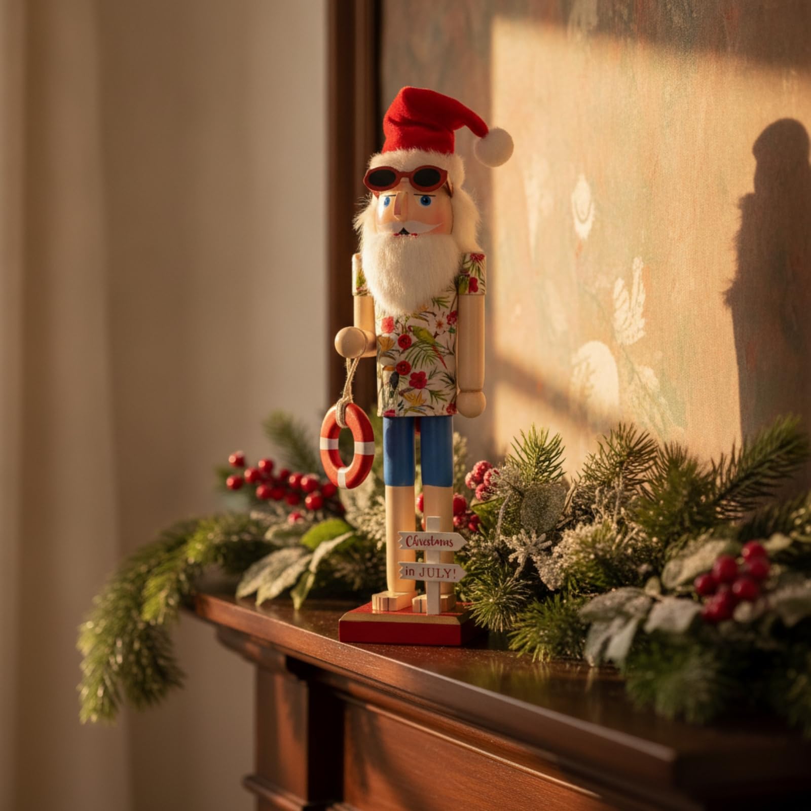 Casse-Noix en Bois Classique Statue, Style to 2, 38 Cm