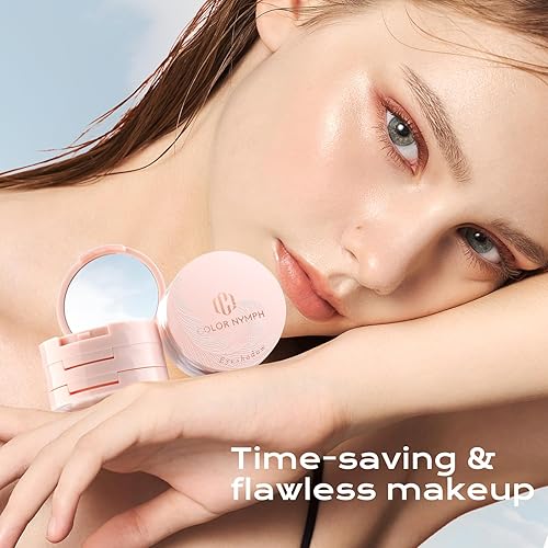 Miniatura 8 de Color Nymph Paleta de Maquillaje de Sombras de Ojos de 6 Colores, Kit de Maquillaje Brillante y Mate de Larga Duración, Paleta de Sombras de Ojos