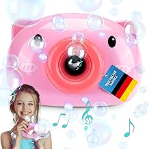 Bubble Camera Cute Bubble Machine; Bubble Gun for Kids; Bubble Machine, Electric Bubble Gun for Kids Birthday, Wedding, Party and More.