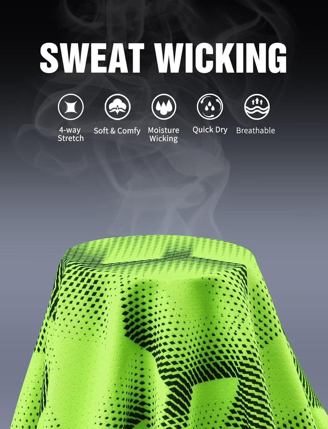 Zengjo Workout Shirts for Men Quick Dry-Moisture Wicking Gym Running Athletic T-Shirts Short Sleeve Fitted Tee - Image 5