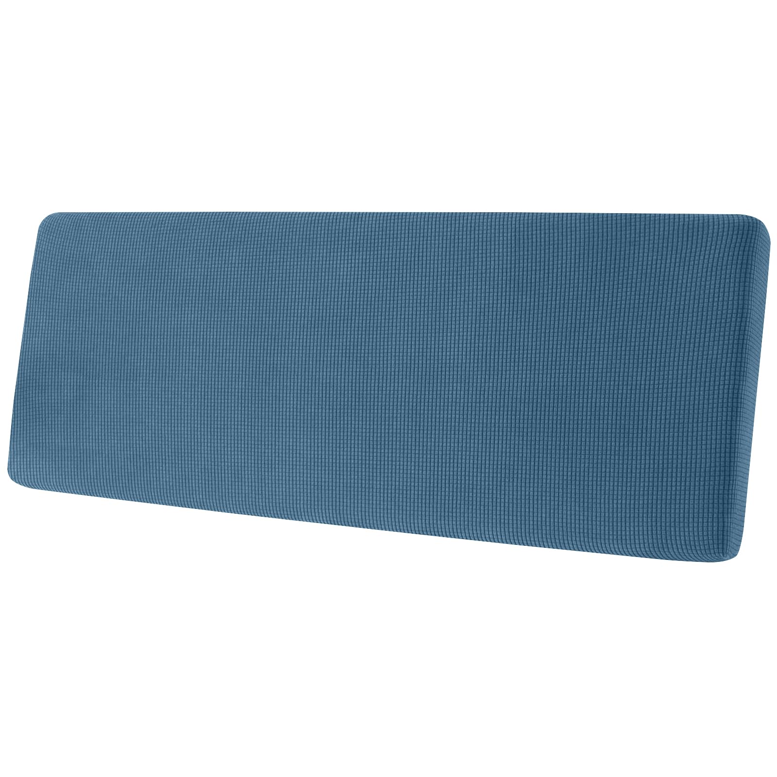 SYLC Stretch Sofa Seat Cushion Covers, Couch Settee Cushion Replacement for Lounge/Motorhome/Caravan Non-slip with Elastic Band and 4 Ties (Blue,3-Seater)