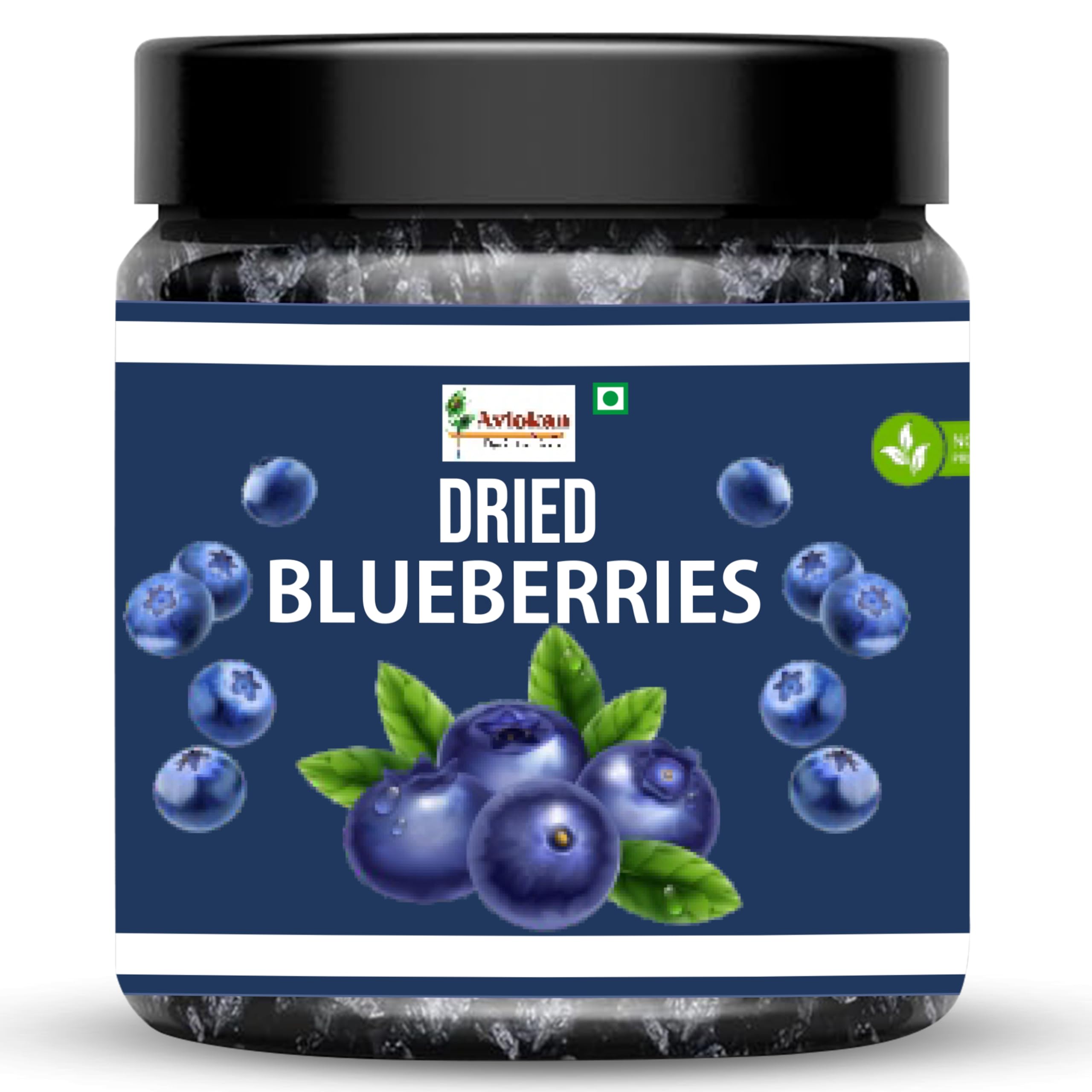 Dried Seedless Californian Blueberries 150 gm – No Added Sugar |Nutrient-Rich Superfood Snack | Healthy, Delicious, Perfect for Baking, Trail Mix, Smoothies, and Snacking