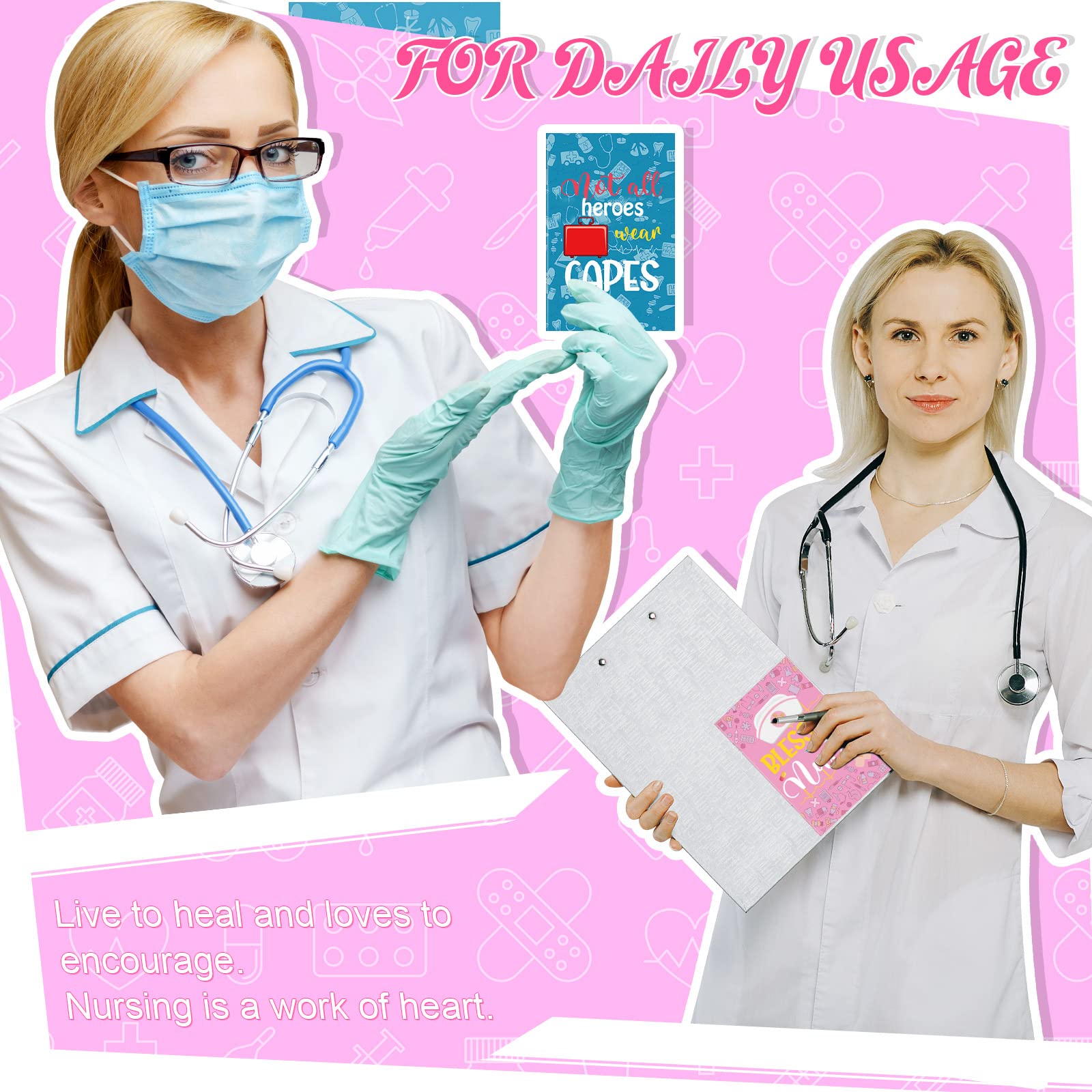 Sabary 200 quaderni per infermiere Bulk 2026 CNA Settimana Apprezzamento Regali Mini Pocket Notepad Bulk per Studenti di Medicina Pensionamento Accessori di Laurea in Aula Forniture per Ufficio