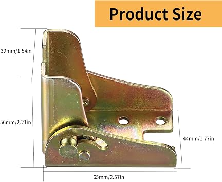 4 Pcs 90 Degree Self Locking Hinges, Folding Lock Extension Table Bed Legs, Foldable Hinge Hardware, Foldable Support Shelf Brackets Feet for Folding Table Legs Folding Workbench Expansio