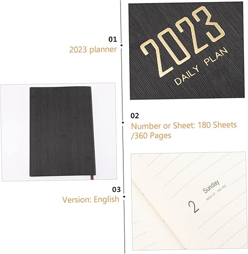 Miniatura 4 de jojofuny Agenda 2023 2023, agenda semanal y mensual, calendario de citas, libro de citas para estudiantes lácteos 2023, cuaderno de citas 2023,