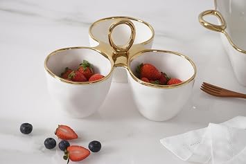 Pampa Bay 3 Part Server, Golden Handles, Serverware, Kitchen, Gift