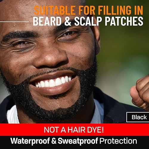 Miniatura 24 de Lápiz de peluquería con cepillo para peluquería para hombre, impermeable, a prueba de sudor, solución de larga duración con acabado natural, cubre