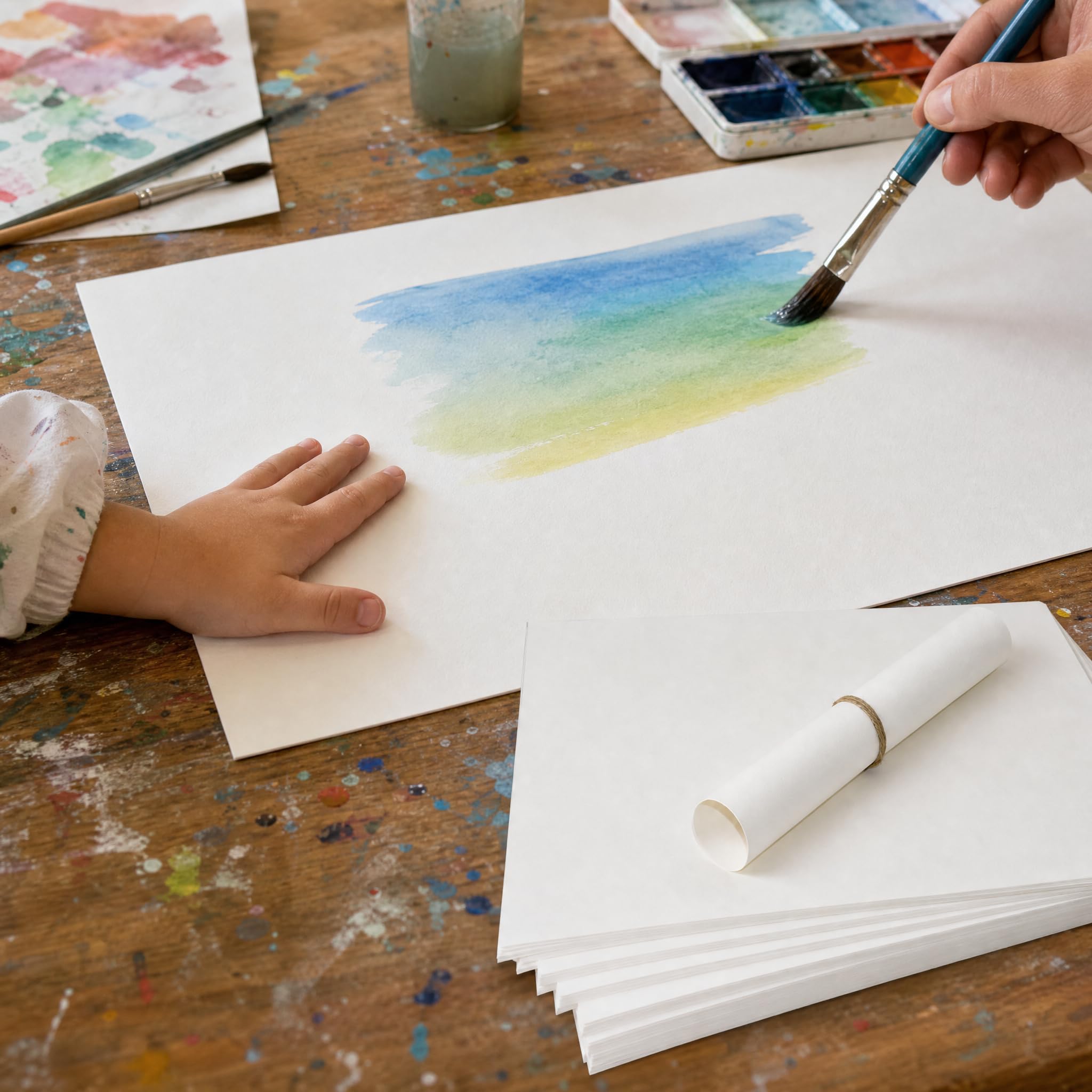Carta per Acquerello, Doppia Grana Fine, size to 3