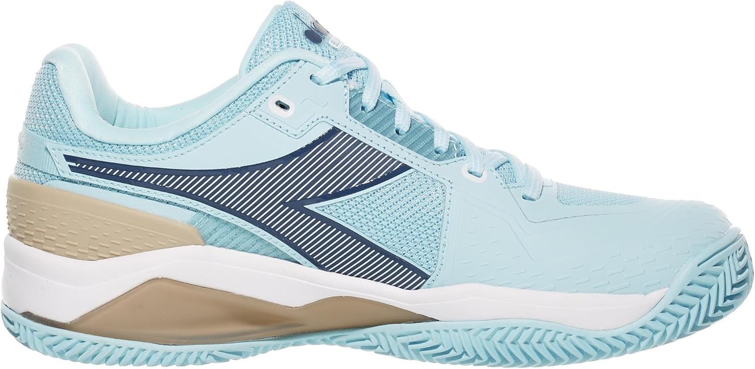 Diadora Womens Blushield Torneo 3 Clay Tennis Sneakers Shoes Casual - Blue