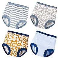 Vista 9 de Joyo Roy Ropa interior de entrenamiento para ir al baño para niños, 4t, ropa interior para niños pequeños, 100% algodón, gran absorción, a prueba