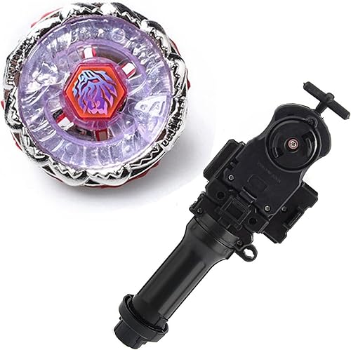Miniatura 1 de DWIN Battling Top Metal Master Fusion Booster Gyro Spinning Starter Toy BB123 Hades Firefuse Darkhelm AD145SWD con lanzador de potencia de cuerda de