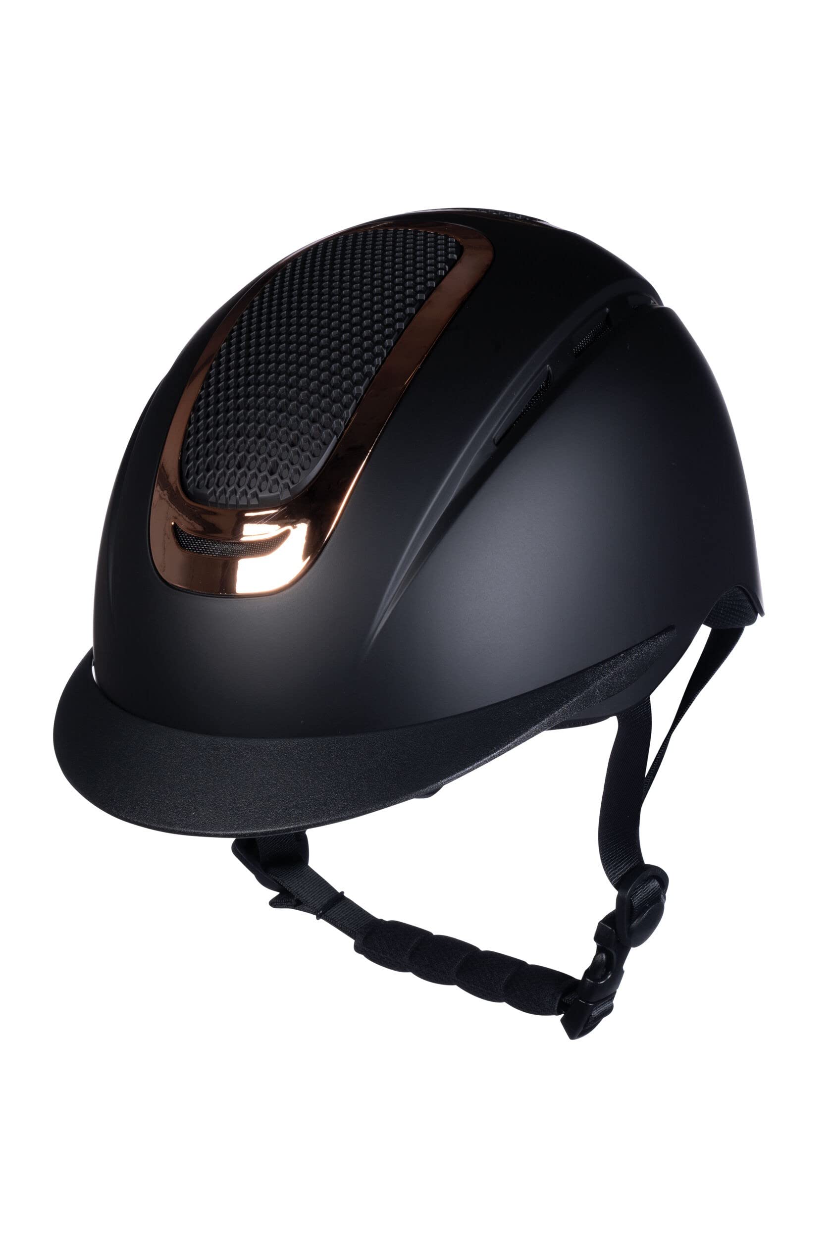 HKM Sydney Casco de equitación, Unisex, Dunkelblau/Rosegold, S
