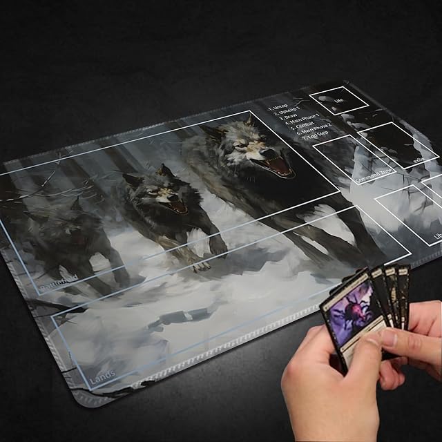 Foto 5 de 5 de Malqiqi Alfombrilla de juego para MTG con bolsas de almacenamiento gratis