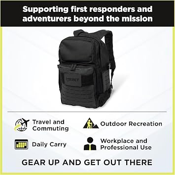 MERET DELTA 37 Tactical Backpack MOLLE Military Backpack for Men with Modular Organization 24-Hour EDC Pack Durable Travel Laptop Gear Bag