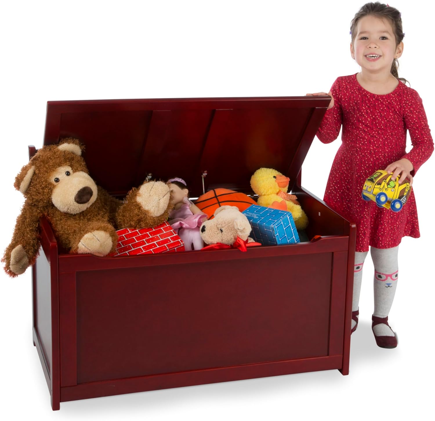 Melissa & Doug Wooden Toy Chest - Espresso