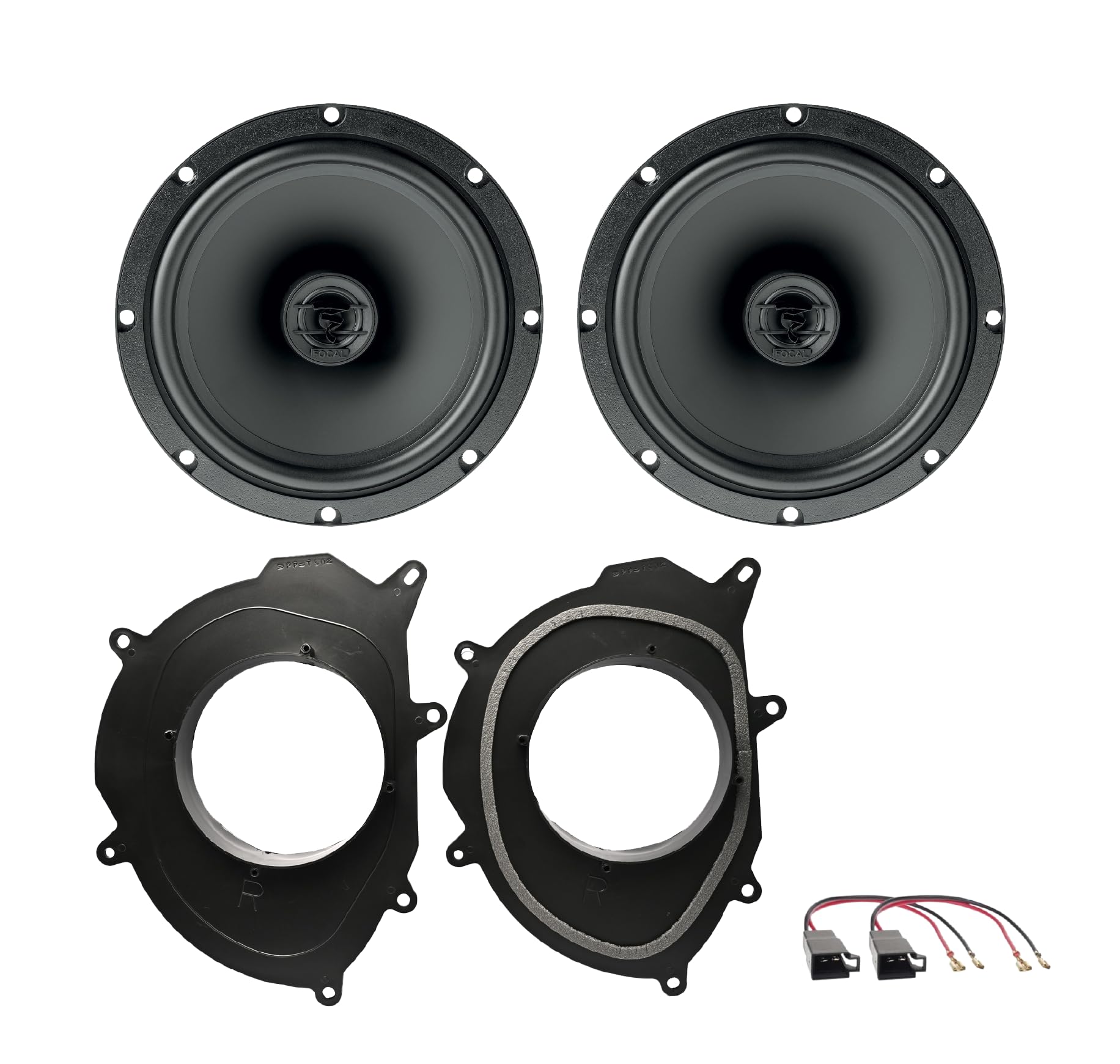IPNOSIS Kit de 2 altavoces ACX 165 de 16,5 para Renault Clio IV de 2013 a 2021+ 2 soportes delanteros + 2 conectores