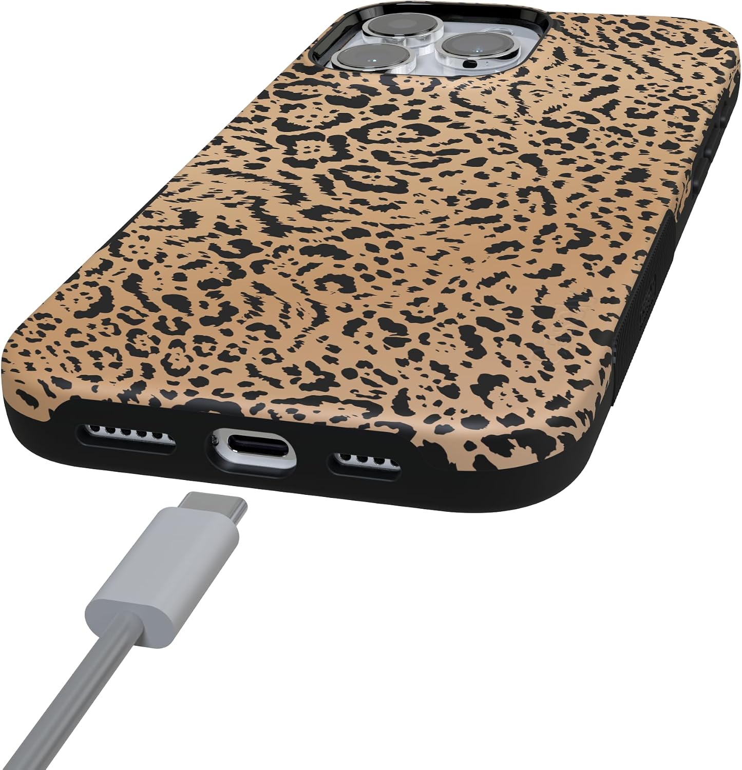 Casely iPhone 16 Pro Max Case | Born to Be Wild | Jaguar Print | Bold Protective Design | Compatible with MagSafe
