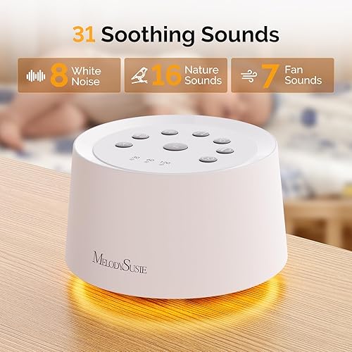 Miniatura 6 de MelodySusie Taladro de uñas profesional MM400C de 35000 rpm, lima de uñas inalámbrica recargable, verde con máquina de ruido blanco con 31 sonidos