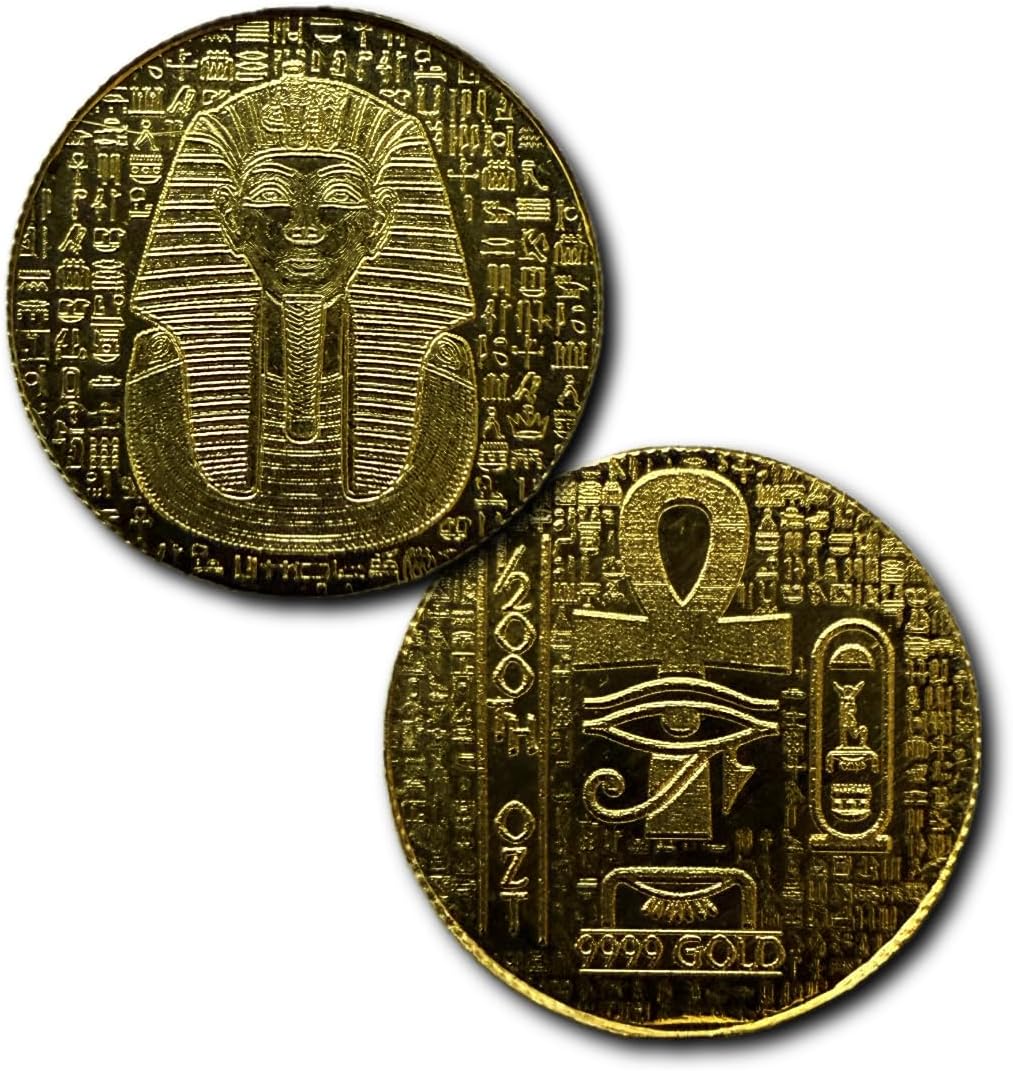 1/200 oz .9999 Fine Gold – Egyptian King TUT Design (Sealed in Capsule)