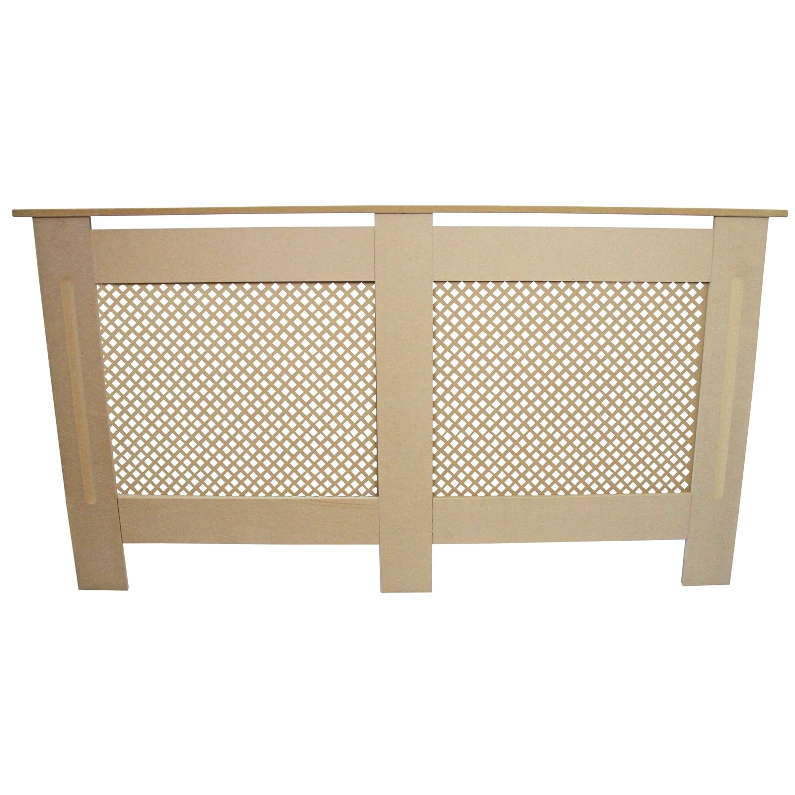 MonsterShop Cubreradiador para Radiadores Cubierta MDF 1515x820x188mm, Acabado Natural, Personalizable